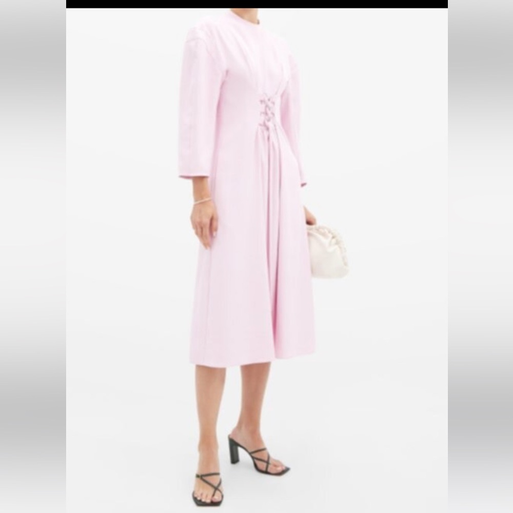 Tibi Chalky Drape Corset Dress